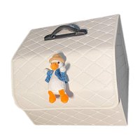 Ioensy - Organizador De Almacenamiento Para Maletero De Coche, Impermeable, De Piel Sintética, Para Camping, Picnic, Naranja M