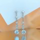thumbnail image 2 of Aretes Colgantes de Moissanita para Mujer de Plata Esterlina S925 de 3 a 6 Quilates Color D VVS1 Aretes de Diamante para Mujer con Certificado, 2 of 9