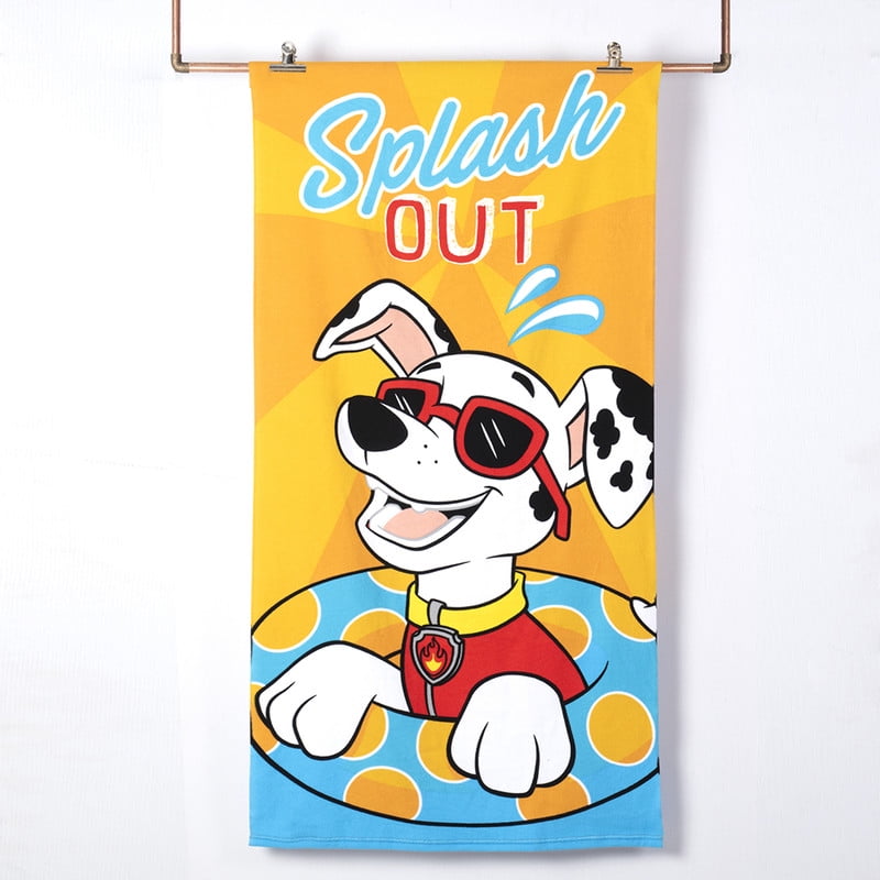 Paw Patrol Niño - Toalla Playa C/bolso 70x140+33x42 Paw Patrol Splash
