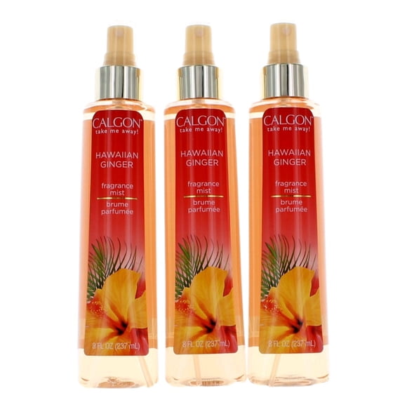 Fragrance Mist Calgon Hawaiian Ginger, 240 ml, para mujer (paquete de 3)