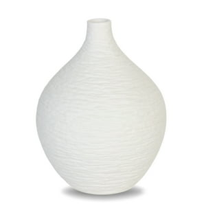 Inspiracci - Jarrón Adorno Decorativo Blanco 15 Cm