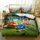 thumbnail image 1 of Sonic The Hedgehog Cartoon Quilt Duvet Cover Set Comforter Cover3-Piece Bedding Set, 1 of 5