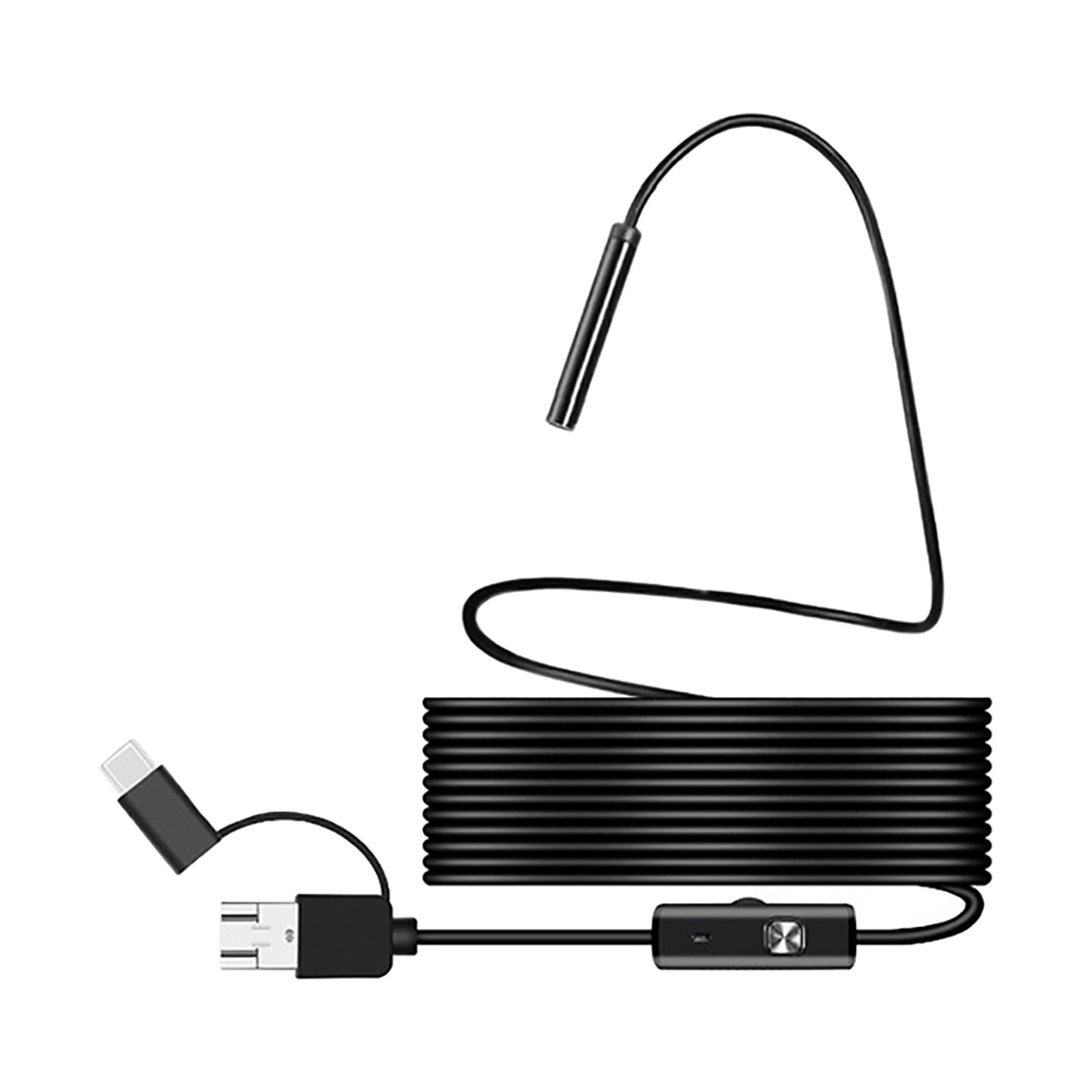 Bothyi - Cámara De Inspección De Endoscopio De 8 Mm Delgada Para Vehículo Android Ios 2 M De Longitud