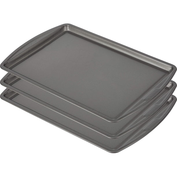 Juego de bandejas para hornear GoodCook Everyday, antiadherentes, acero al carbono, 33 x 23 cm