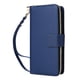 thumbnail image 1 of Funda Cartera con Cremallera y Correa para Samsung Galaxy A35 5G Soporte y Tarjetero Azul, 1 of 6