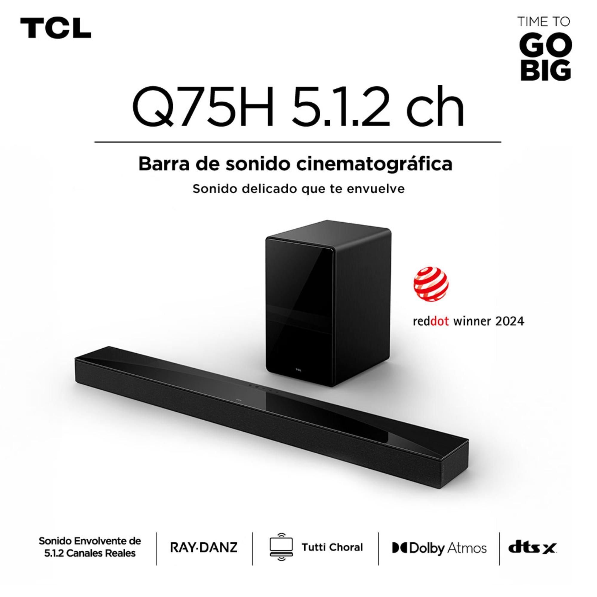Soundbar Tcl Q75H 5.1.2 Ch