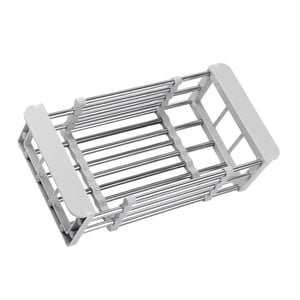 Bothyi - Fregadero De Cocina Multiusos Estante De Almacenamiento Cesta De Drenaje Telescópica Para Frutas Gris