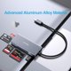 thumbnail image 3 of Lector de tarjetas SD USB C ZIYUETEK 5 en 1 de aluminio para iPhone, 3 of 7