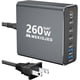 thumbnail image 1 of Cargador USB C MEKIOJEO 260W GaN 7 Puertos Aluminio Rapido, 1 of 3