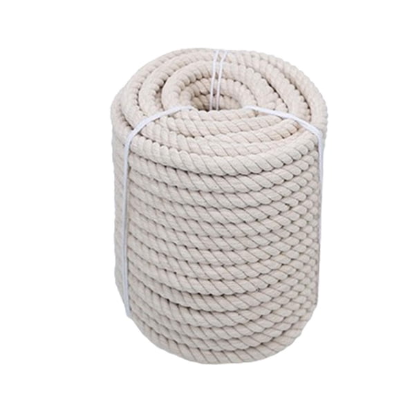 Cuerda De Algodón Natural Cordón De Algodón Para Proyectos Deportivos De Tira Y Afloja Tapices De Pared 20 Mm