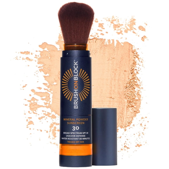 Protector Solar en Polvo Mineral con Brocha SPF 30 Touch Tan