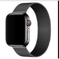 Genérico - Correa Metálica Magnética Para Apple Watch 41Mm Negro