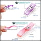 thumbnail image 2 of Clips de costura Doukey, 100 unidades, clips para acolchado, 80 pequeños y 20 grandes, 2 of 8