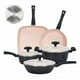 thumbnail image 1 of Bateria Cocina Antiadherente Ceramica 8 Pcs Granito Rosa, 1 of 3