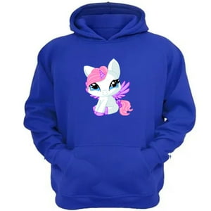 Genérico - Polerón Canguro Mi Pequeño Pony Azul Talla L Unisex