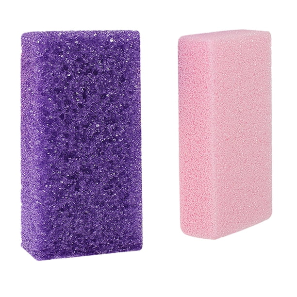 Herramienta exfoliante para pedicura, piedra pómez para pies, esponja para eliminar callos, 2 unidades