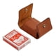 thumbnail image 4 of Funda de cartas Creative Gifts de piel sintética color caramelo, 4 of 5