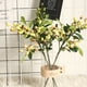 thumbnail image 4 of 3 hojas de olivo artificiales con frutas, ramas de olivo artificiales, plantas verdes para decoración del hogar y la oficina., 4 of 5
