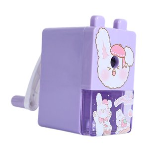 Bothyi - Sacapuntas Manual, Cortador De Lápices De Mano Para Oficina, Profesores, Aulas, Conejo Fresa