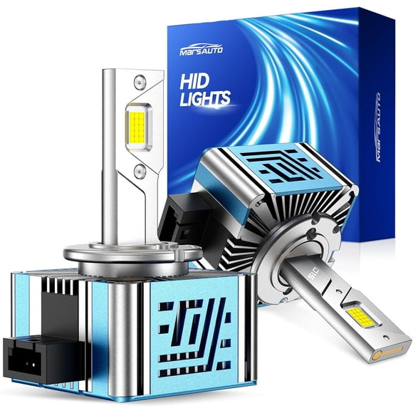Marsauto D1S HID Bulbs, 6000K White 10X Brighter for 66144 6