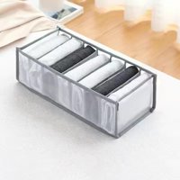 Bothyi - Organizador De Cajones De Tela Para Pantalones, Divisor De Almacenamiento, Lavable, Plegable, 7 Rejillas, Mediano