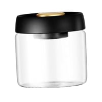 Magideal - Contenedores De Sellado Al Vacío Para Alimentos, Contenedores De Almacenamiento De Alimentos Con Tapas Herméticas, Botes De Organización De Despensa P Negro 500Ml