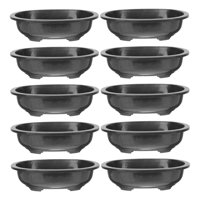 Ioensy - 10 Piezas De Macetas De Entrenamiento Para Bonsái, Maceta De Jardinería Para Exteriores, Balcón, Hogar, 380Mm X 300Mm X 90Mm