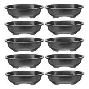 Ioensy - 10 Piezas De Macetas De Entrenamiento Para Bonsái, Maceta De Jardinería Para Exteriores, Balcón, Hogar, 380Mm X 300Mm X 90Mm