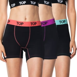 Top - Bóxer Mujer Medio Algodón Pack 3 C3