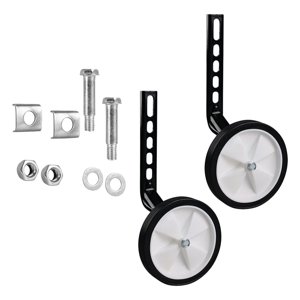 Ioensy - Estabilizadores De Bicicleta Ajustables, Ruedas Auxiliares Para Bicicletas Para Niños De 12-20 Pulgadas, Color Negro