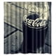 thumbnail image 1 of Cortina de ducha con diseño de Coca Cola, con ganchos, tamaño 66 x 72 pulgadas, 1 of 3