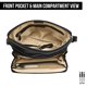 thumbnail image 5 of Bolso bandolera para llevar en piel auténtica y suave de Nueva York, color negro, 5 of 9