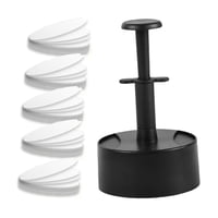 Magideal - Prensa Para Hamburguesas Con 100 Uds. De Papeles, Herramienta De Cocina Antiadherente, Modelo De Prensa Para Hamburguesas Fácil De Limpiar Para Parril