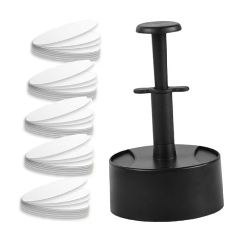 Magideal - Prensa Para Hamburguesas Con 100 Uds. De Papeles, Herramienta De Cocina Antiadherente, Modelo De Prensa Para Hamburguesas Fácil De Limpiar Para Parril