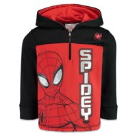 Sudadera Con Capucha Para Niños Pequeños Marvel Spider-Man De Forro Polar Con Cierre Medio 3T