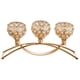 thumbnail image 2 of Portavelas De Cristal De Lujo Para Centro De Mesa De Comedor De Banquete Dorado, 2 of 5