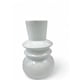 thumbnail image 1 of JARRON DECORATIVO DE CRISTAL BLANCO VINTAGE -20 x7, 1 of 4