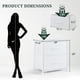 thumbnail image 3 of Cómoda Nightstand SageNest pequeña con 2 cajones, color blanco, 3 of 7