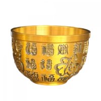 Magideal - Contenedor De Almacenamiento De Cuenco De Tesoro De Latón, Cuenco Bai Fu, Escultura Artesanal, Cornucopia, Chino Tradicional Para Decoración De Dormit
