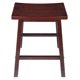 thumbnail image 4 of Taburete Winsome Satori con asiento de sillín, 24 cm, madera de nogal, 4 of 9