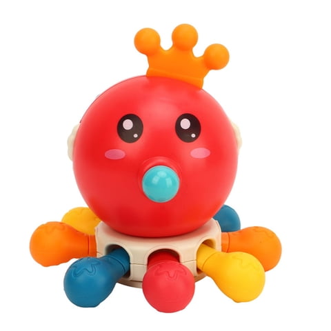 Genérico - Juguete Pulpo Multifuncional Sensorial Mordedor Sonajero Lau