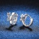thumbnail image 4 of Aretes de Aro de Moissanita de 1.6cttw Color D Claridad VVS1 Aretes de Diamante Aretes de Moissanita de Plata Esterlina 925 para Mujer con Certificado, 4 of 8