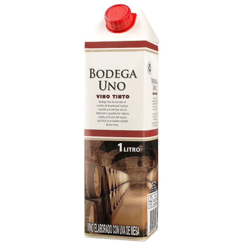 Vino Tinto 12° Caja 1 L Bodega Uno