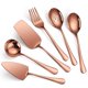 thumbnail image 1 of Xiao Hua Juego de Servicio para Banquete, Vajilla de Acero Inoxidable Color Oro Rosa de 6 Piezas, Vajilla de buffet con Cuchara de Servicio, Herramientas Profesionales de Servicio de Cocina para, 1 of 3
