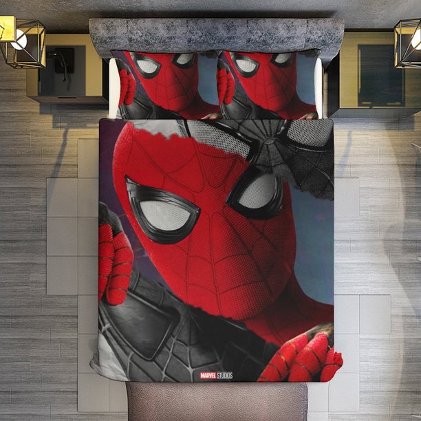 Spiderman Rips Off His Mask Comforter Set for Kids Boys Teen Men Tween 3D Lightweight Microfiber Bedding Sets