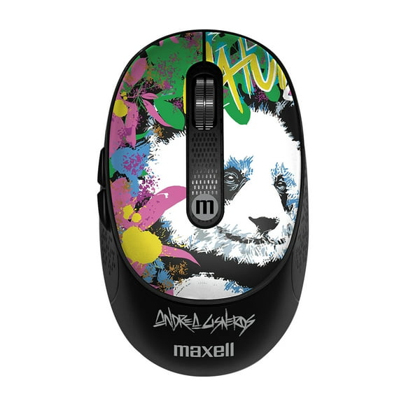 Mouse Inalámbrico Maxell Diseño Wild 4000dpi Usb/usb-c Panda