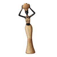 Bothyi - Figura De Mujer Africana, Obra De Arte, Hecha A Mano, Multifuncional, Adorno De Mesa, Estilo A