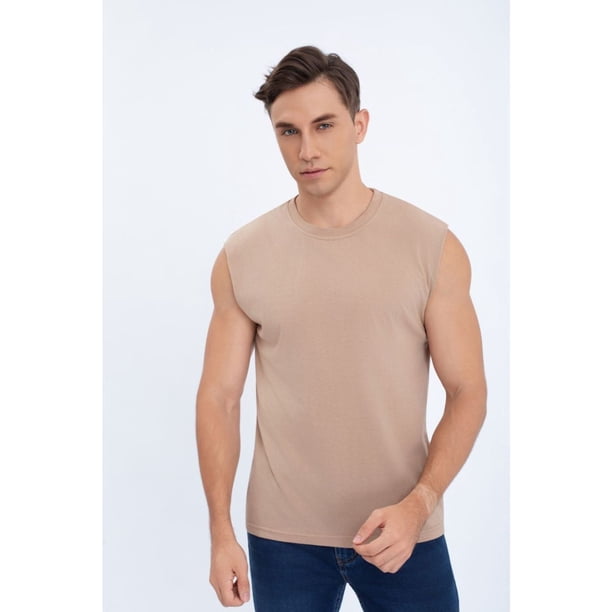 Polera Musculosa Hombre Sin Mangas Lisa Colores 7602