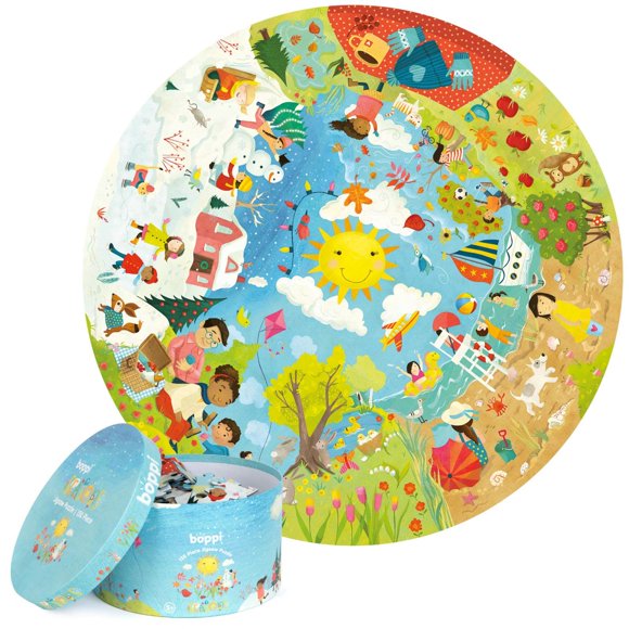 Rompecabezas Boppi Seasons, 150 piezas, 58 cm de diámetro, para niños de 5 a 8 años