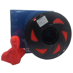 Tronxy - Filamento 3D Pla Mate De 1.75 Y 1 Kg Rojo